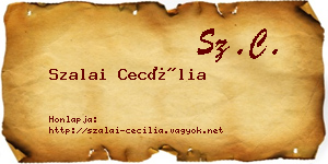 Szalai Cecília névjegykártya